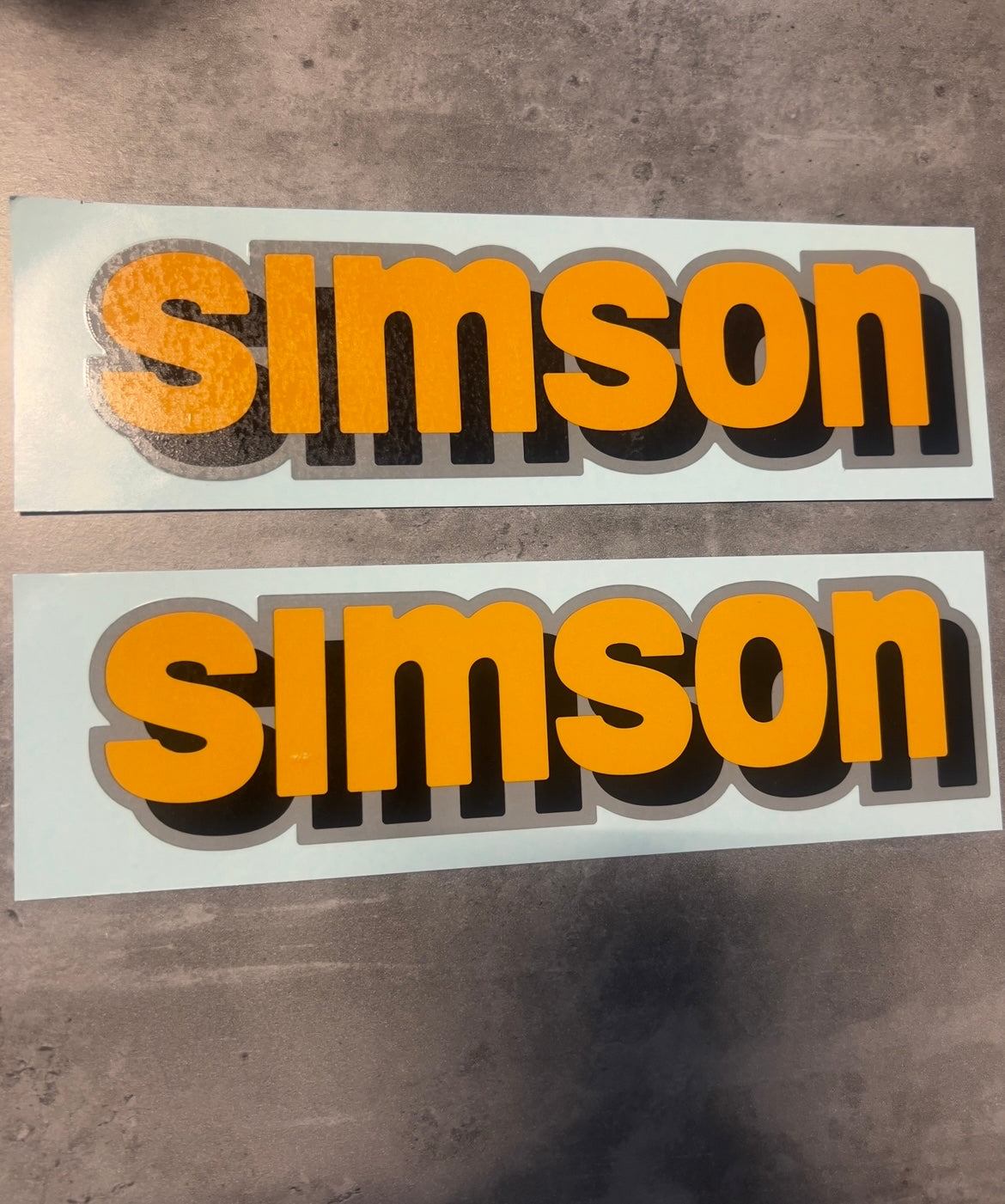 2 teiliges Wasserschiebebild Set Simson S51 Comfort Tank