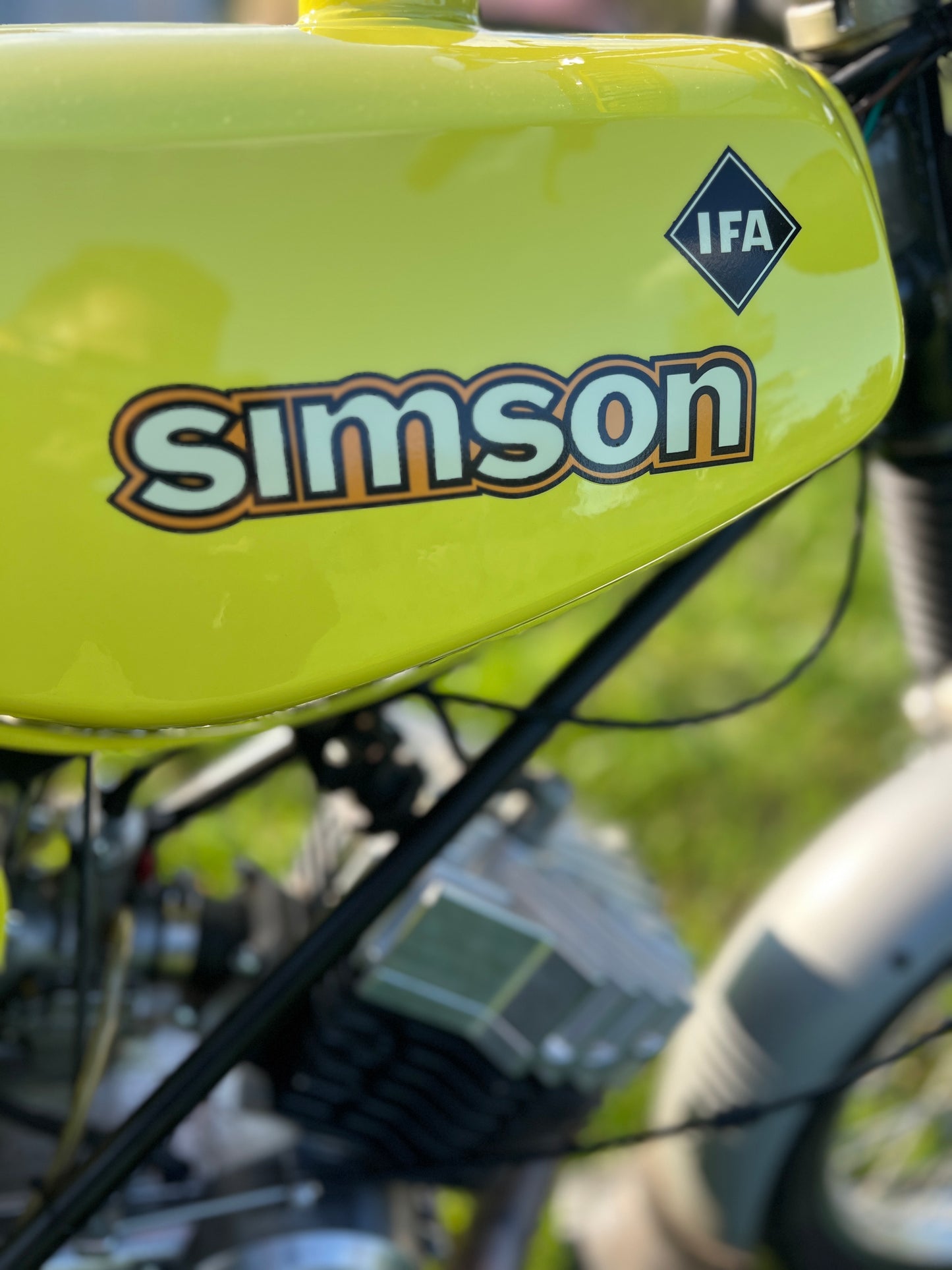 Wasserschiebebild Simson ifa Raute