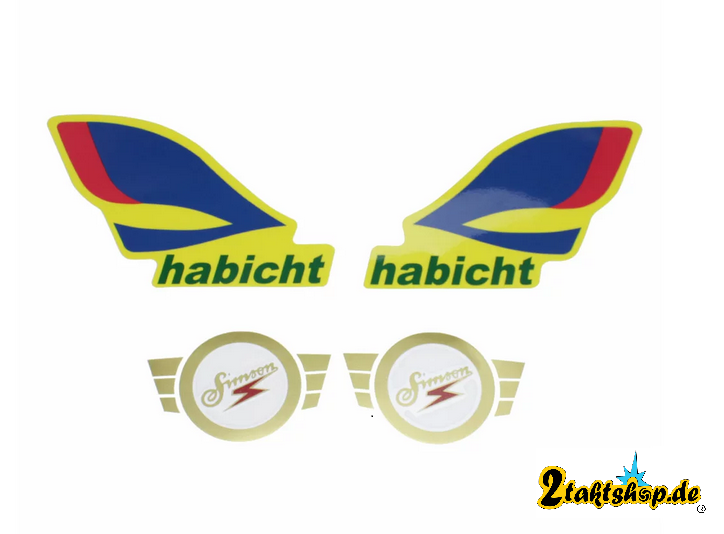 Abziehbild Aufkleber Simson Habicht Premium DDR Tank