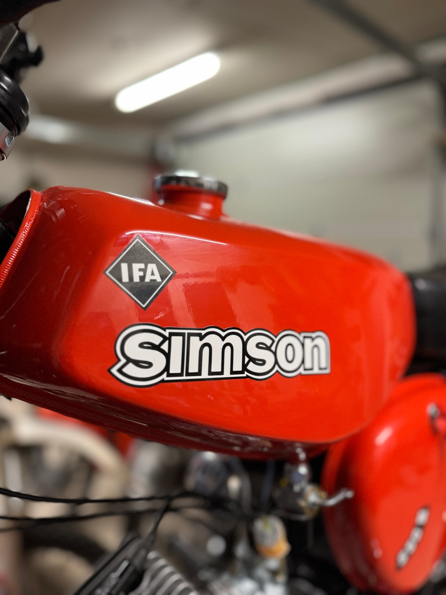Simson S50 IFA Electronic Aufkleber Dekor Premium Retro Schwarz WEISS