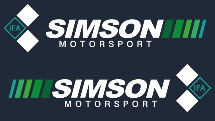 2 teiliges Set Simson Motorsport Weiss grün