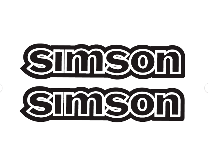 Simson S50 IFA Electronic Aufkleber Dekor Premium Retro Schwarz WEISS –
