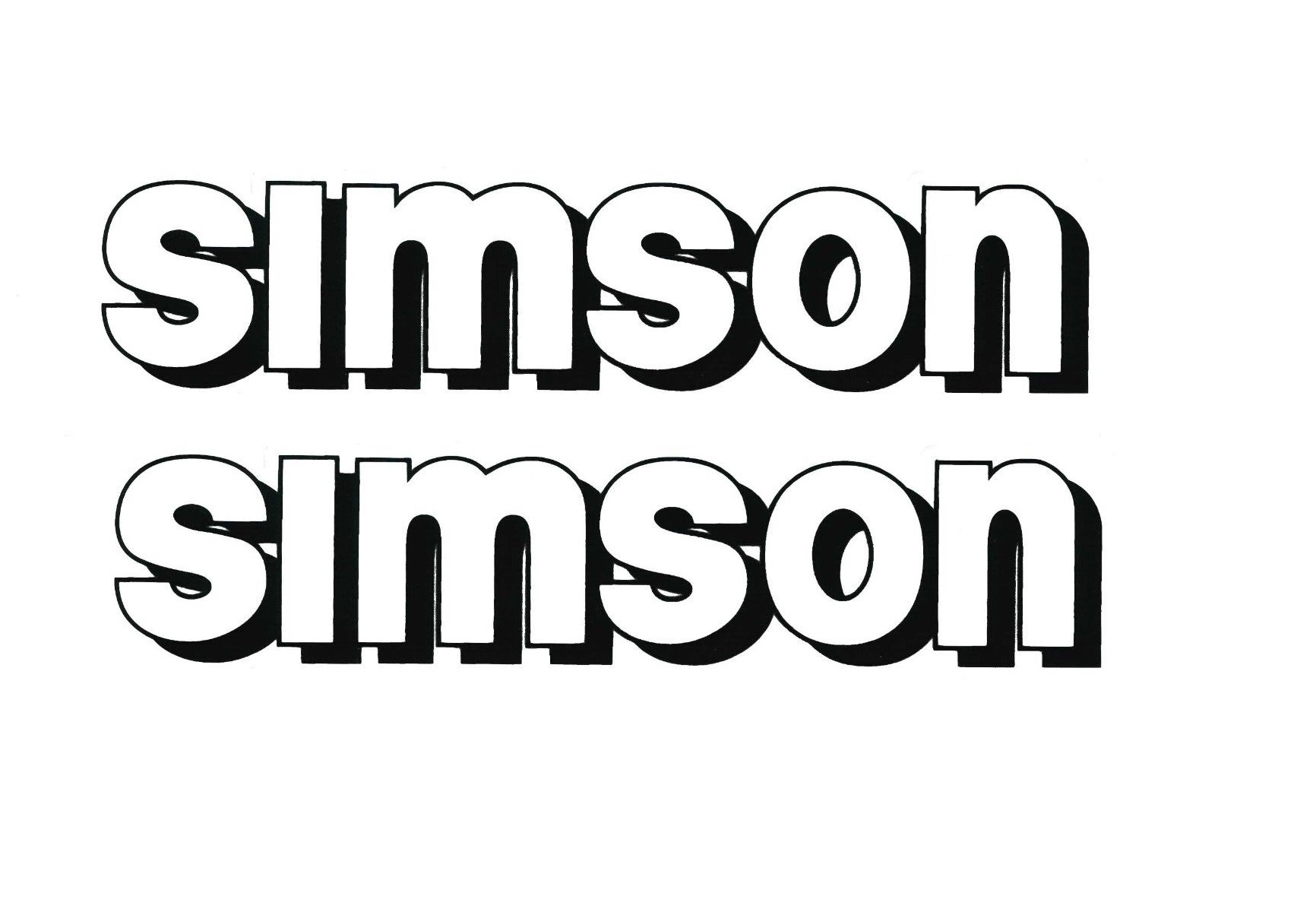 Dekorsatz Simson S51 Aufkleber Set Dekor Premium Retro TANK WEISS –