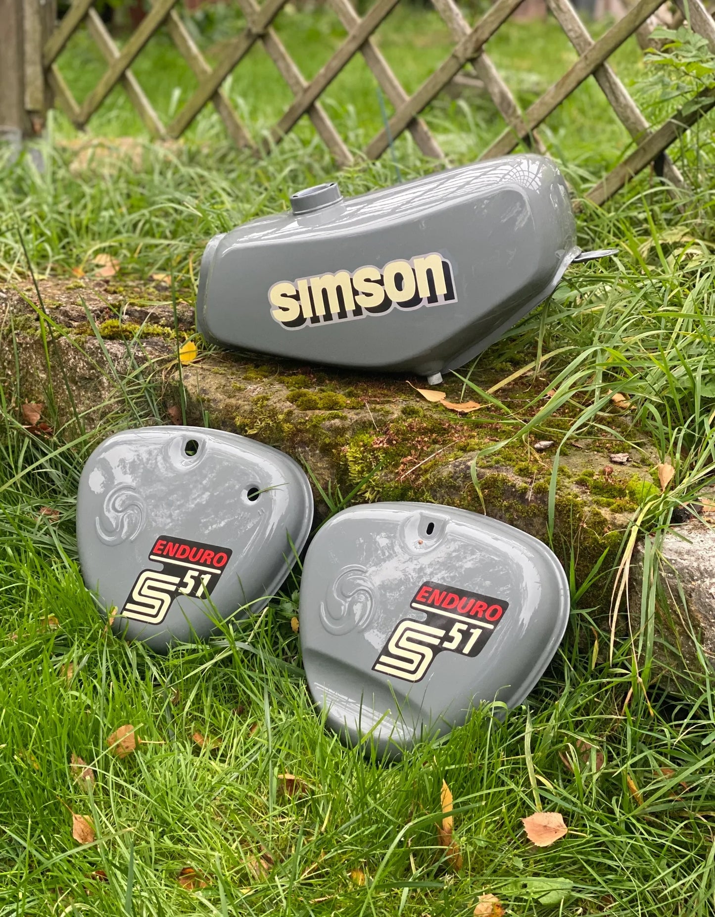 4 teiliger Dekorsatz Aufkleberset Simson S51 Enduro