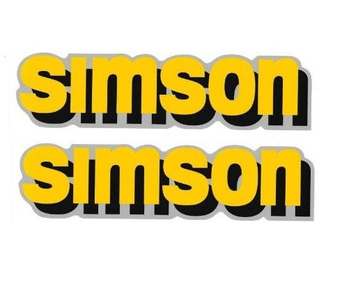 2 teiliges Wasserschiebebild Set Simson S51 Comfort Tank