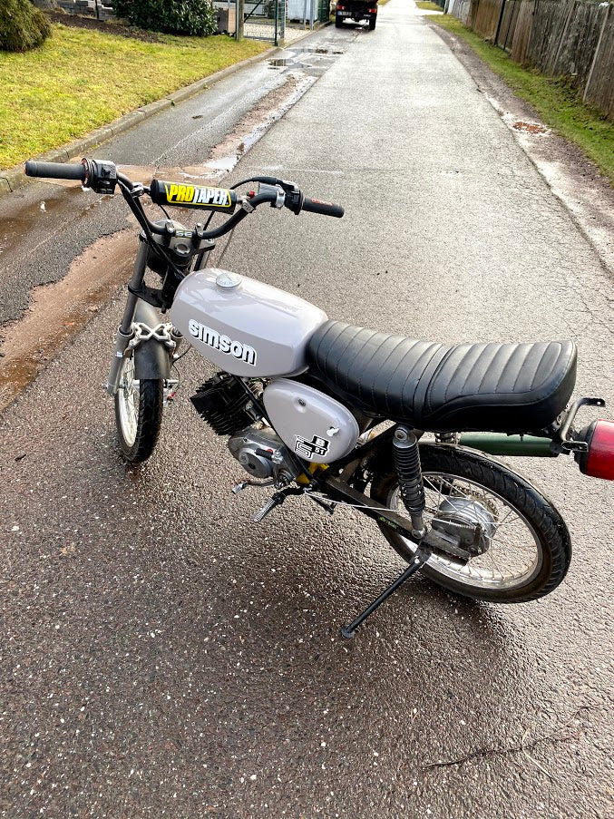 Tank + Seitendeckel Platingrau für Simson S50, S51, S70