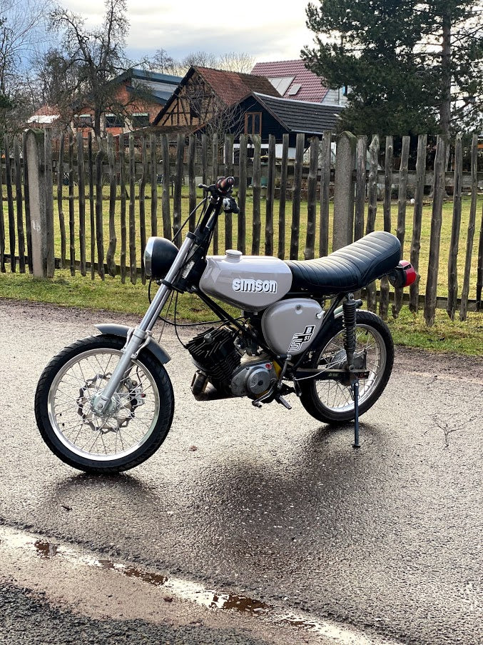 Tank + Seitendeckel Platingrau für Simson S50, S51, S70