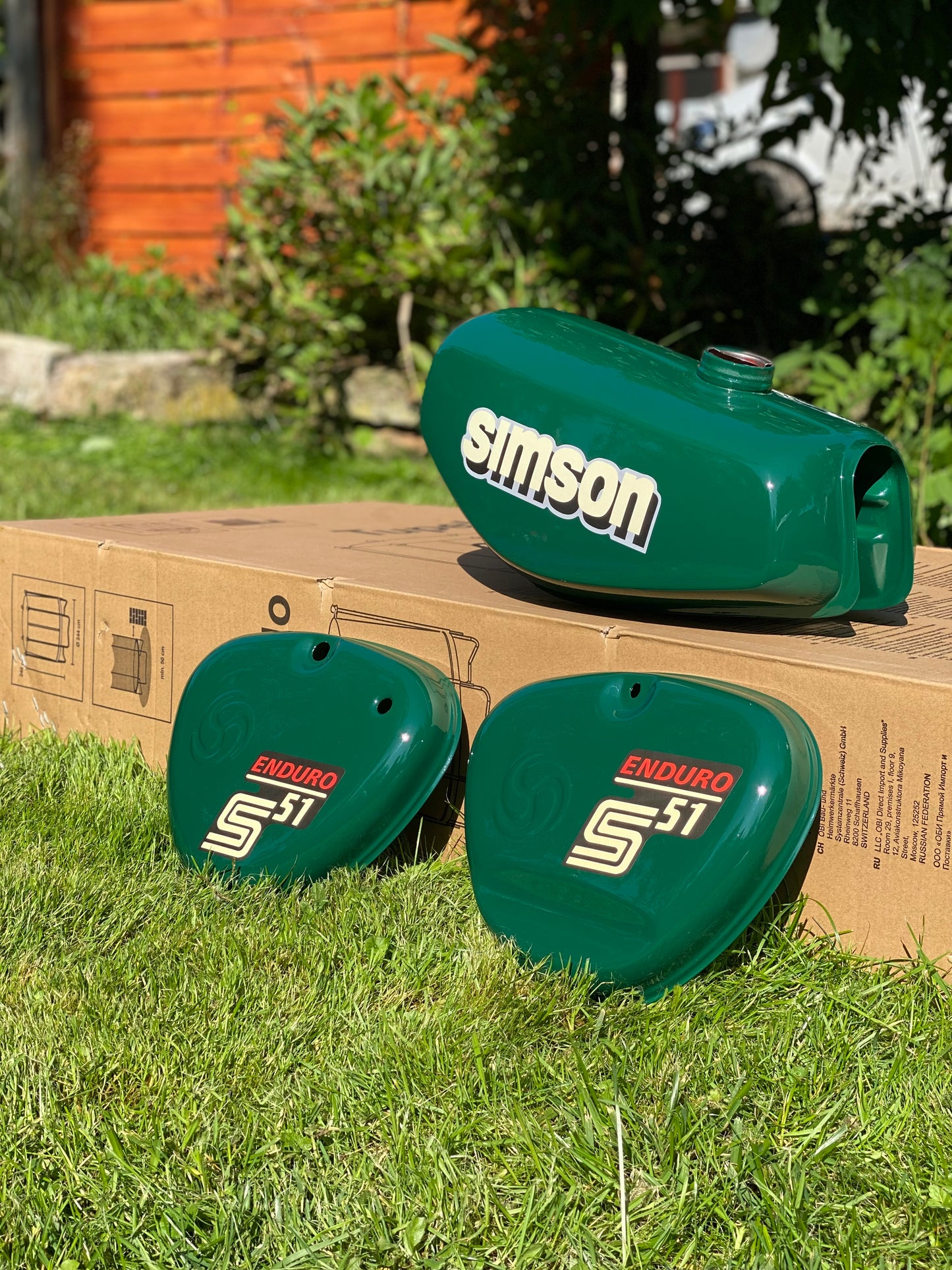 4 teiliger Dekorsatz Aufkleberset Simson S51 Enduro
