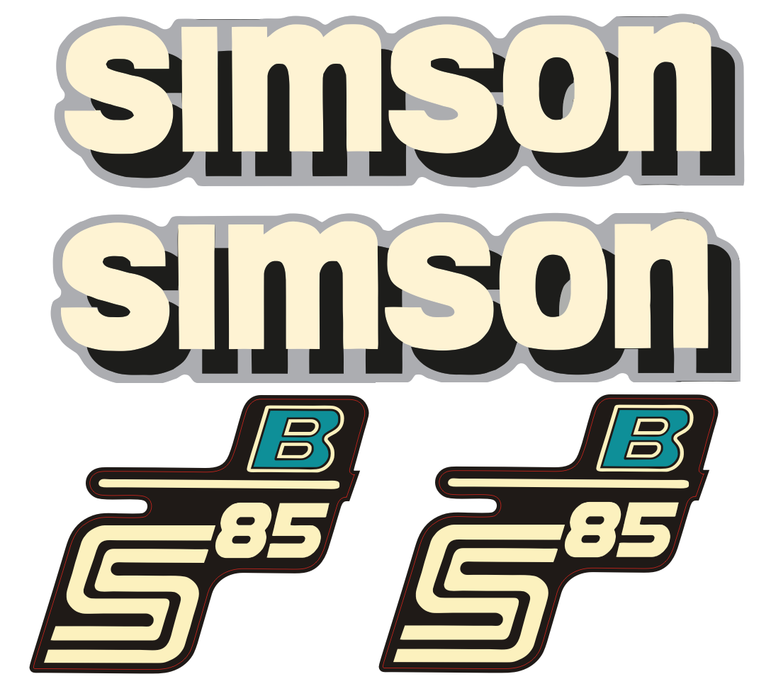 Dekorsatz Simson S85B Aufkleber Set