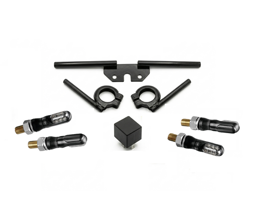 Simson LED Blinker Set S50 S51 S70 – Komplettset mit ECE-R50, Metallhalter & Blinkgeber