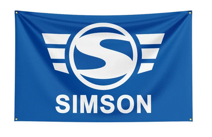 Simson  Banner Blau