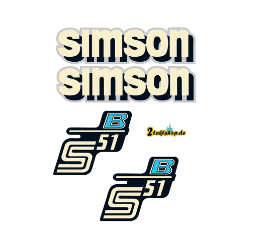 Simson S51 B Wasserschiebebilder SET