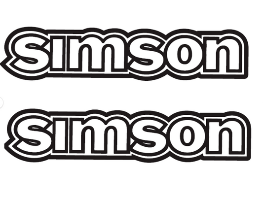 Simson S50 IFA Electronic Aufkleber Dekor Premium Retro Schwarz WEISS