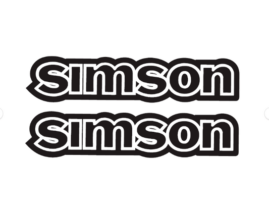 Simson S50 IFA Electronic Aufkleber Dekor Premium Retro Schwarz WEISS Dunkel