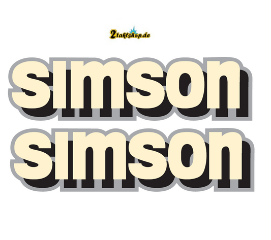 Simson S51 B Aufkleber Satz Für Tank Seitendeckel Beschriftung