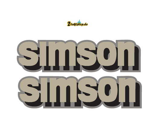 Simson S50 S51 S70   Wasserschiebebilder Abziehbilder Tank Silber