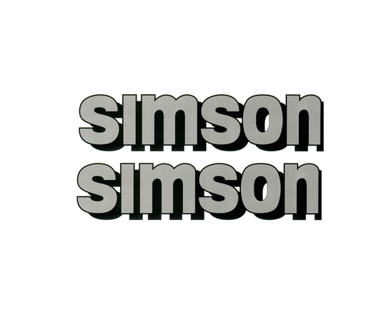 Dekorsatz Simson S51 Aufkleber Set Dekor Premium Retro TANK GRAU