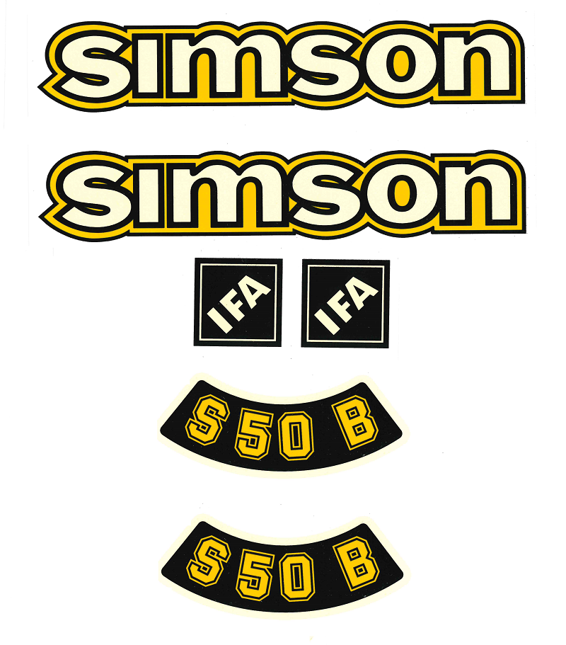 Wasserschiebebild Simson S50B