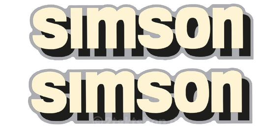 Aufklebersatz KOMPLETT für SIMSON S51C COMFORT gelb Originaloptik
