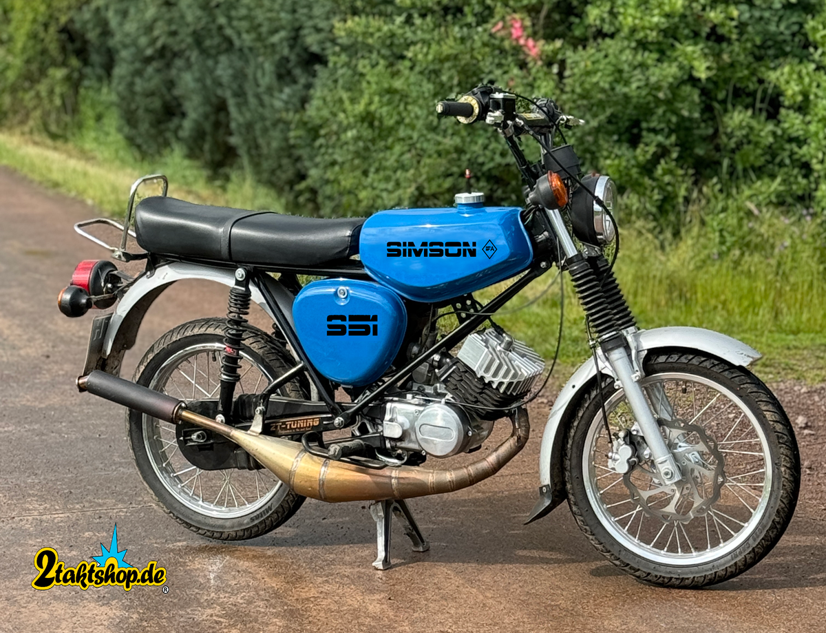 6 teiliges Simson Aufkleberset street Edition grosse Ausführung