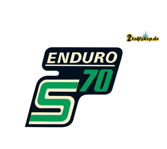 Wasserschiebebild Simson S70 Enduro Seitendeckel