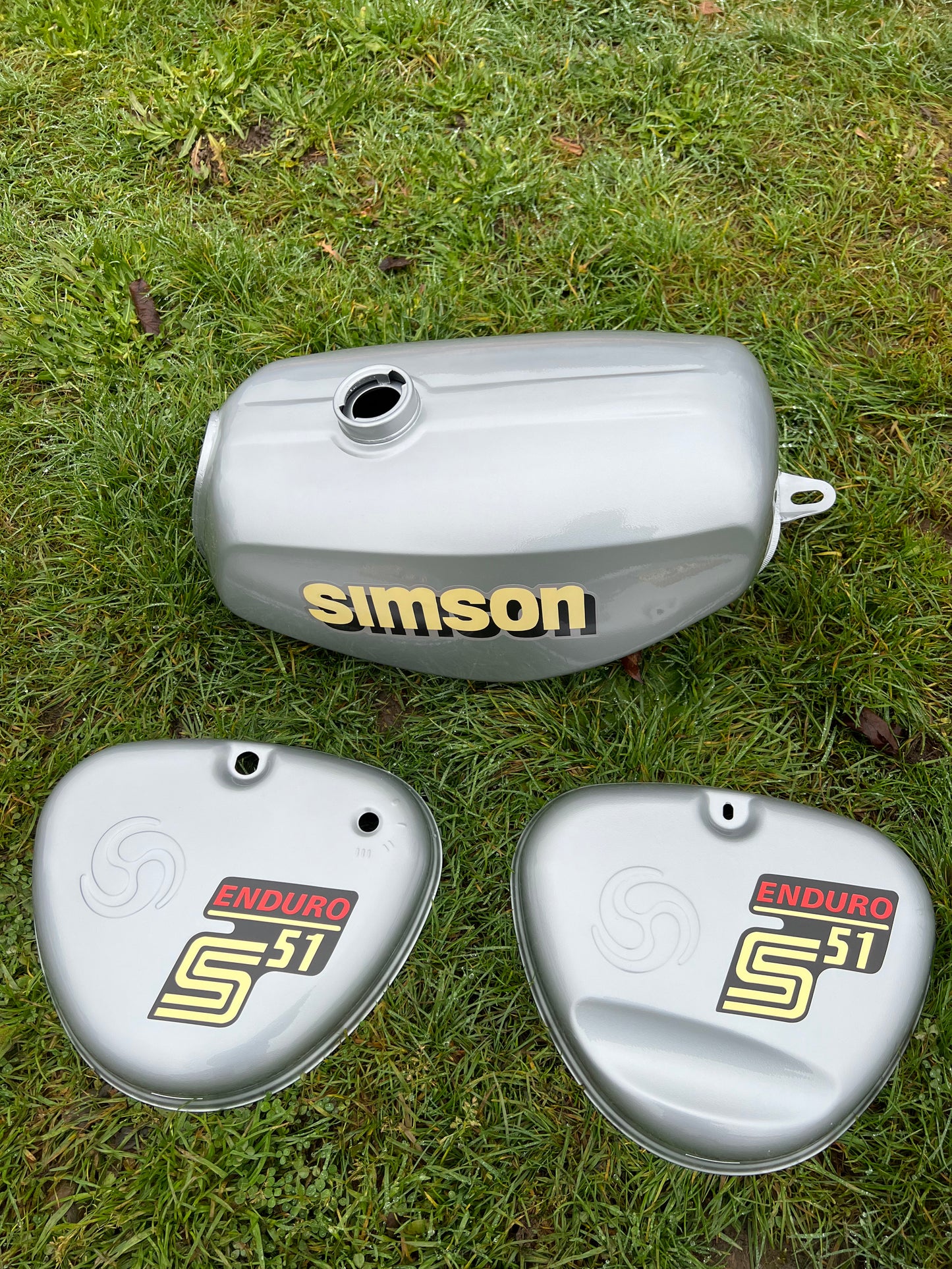 Simson S51 Enduro Tankset Silber